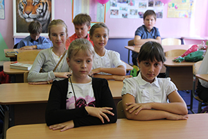 на уроке